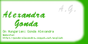 alexandra gonda business card